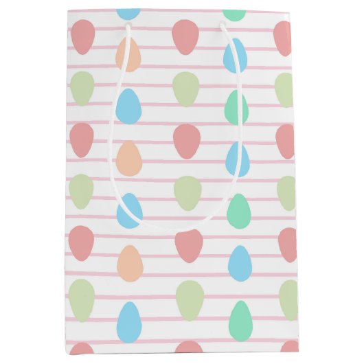 Moderne roze mode Pasen Medium Cadeauzakje (Voorkant)