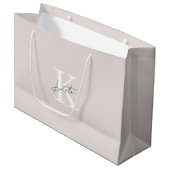 Moderne roze monogram bruidsmeisje cadeautas gift (Voorkant Gekanteld)