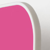 Moderne roze monogram - Gepersonaliseerde naam Pickleball Paddle (Links Detail)