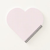 Moderne Roze Monogram Namensschetsboek Notitieboek (Achterkant)