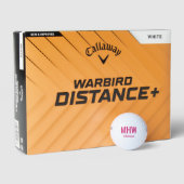 Moderne Roze Monogrammering Golfballen (Verpakking)