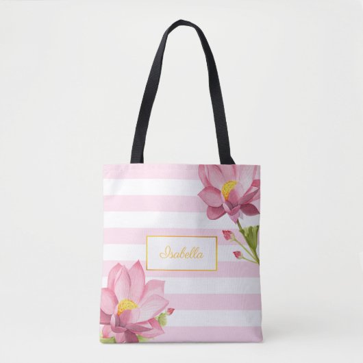 Moderne roze olievlek tote bag (Voorkant)
