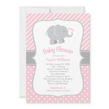 Moderne Roze Olifant Baby Meisje Shower
