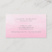 Moderne  roze ombre Beauty of Professional Visitekaartje (Achterkant)