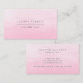 Moderne  roze ombre Beauty of Professional Visitekaartje (Voorkant / Achterkant)