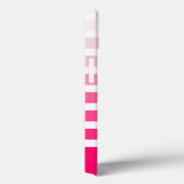 Moderne roze ombre gepersonaliseerde naam Case-Mate iPhone case (Achterkant / Rechts)