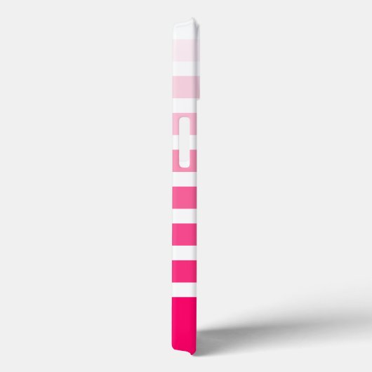 Moderne roze ombre gepersonaliseerde naam Case-Mate iPhone case (Achterkant / Rechts)