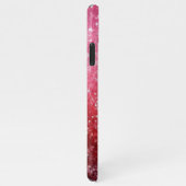 Moderne Roze Ombre Glitter Monogrammed Chique Cust iPhone Hoesje (Rechterkant)