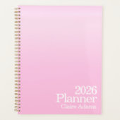 Moderne Roze Ombre Planner (Voorkant)