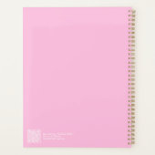Moderne Roze Ombre Planner (Achterkant)