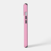 Moderne Roze Oranje Monogram Initiaal Gepersonalis iPhone 15 Case (Linkerkant)
