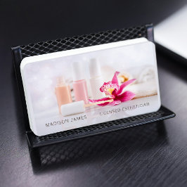 Moderne Roze Orchidee Schoonheidssalon en Spa Visitekaartje