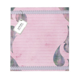 Moderne roze Paarse Abstract gelijnd Notitieblok