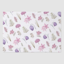 Moderne Roze Paarse Bloemachtige Baby Shower Verja