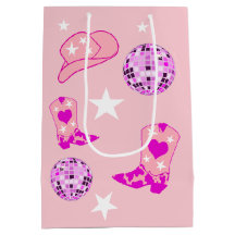 Moderne roze Paarse Disco Ball Cowgirl Pet Boots