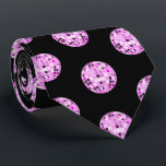 Moderne roze Paarse Disco Ball Pattern Black Stropdas<br><div class="desc">Dans,  dans! Evergreen disco spiegelbal ontwerp voor elke danskoningin. Disco ball illustratie roze esthetische home decor,  partijproducten en geschenken.</div>