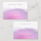 Moderne, roze Paarse professionele Sjabloon Visitekaartje (Voorkant / Achterkant)