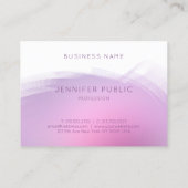 Moderne, roze Paarse professionele Sjabloon Visitekaartje (Achterkant)