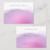 Moderne, roze Paarse professionele Sjabloon Visitekaartje (Voorkant / Achterkant)