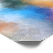 Moderne roze Paarse roodbruin Poster (Hoek)