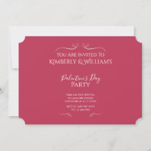 Moderne Roze Palentine's Day Feest