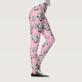 Moderne Roze Panda Beer Stippen Leggings (Rechts)