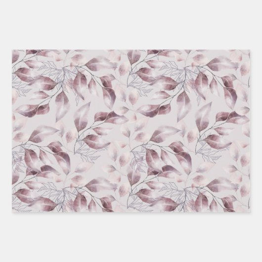 Moderne roze papierbladen voor multifunctionele do inpakpapier vel (Voorkant 3)