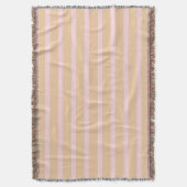 Moderne Roze Perzik Gestreepte Deken (Voorkant Verticaal)