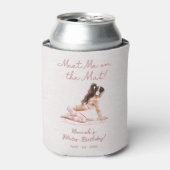 Moderne Roze Pilates Prinses Verjaardagsfeest Blikjeskoeler (Blikje Voorkant)