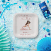 Moderne Roze Pilates Prinses Verjaardagsfeest Papieren Bordje (Feest)