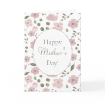 Moderne roze pioenen Happy Moederdag! Kaart