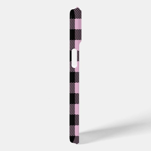 Moderne Roze Plaid Controleer Patroonnaam Case-Mate iPhone Case (Achterkant / Rechts)