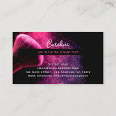 Moderne roze poeder en penselen maken artiest visitekaartje (Achterkant)