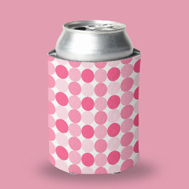 Moderne roze polka stippen Cute & Stylish patroon Blikjeskoeler