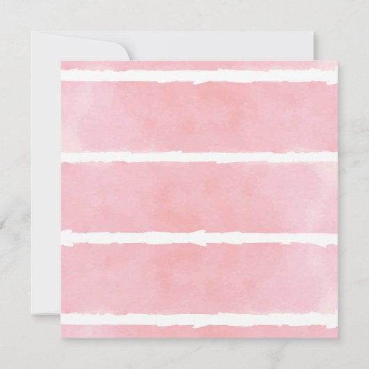 Moderne roze ponden Floral Moving Announge Kaart (Achterkant)