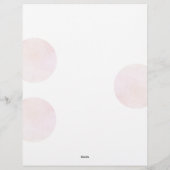 Moderne roze preek notities briefhoofd (Achterkant)