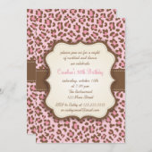 Moderne roze proefkoninklijk meisje kaart (Voorkant / Achterkant)