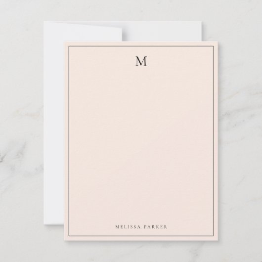Moderne Roze Professionele  Bedankkaart (Voorkant)