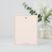 Moderne Roze Professionele  Bedankkaart (Staand voorkant)
