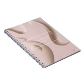 Moderne Roze Professionele Nail Artist Business Notitieboek (Rechterzijde)