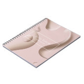 Moderne Roze Professionele Nail Artist Business Notitieboek (Linkerzijde)