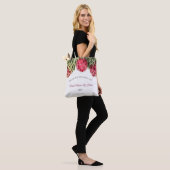 Moderne roze proteaseroes , een bruid van eerlijkh tote bag (Op model)