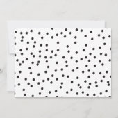 Moderne roze rand vlek bedankt kaart (Achterkant)