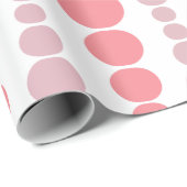 Moderne roze rechthoeken cadeaupapier (Rol Hoek)