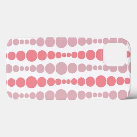 Moderne roze rechthoeken Case-Mate iPhone case (Achterkant (horizontaal))