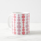 Moderne roze rechthoeken koffiemok (Voorkant links)