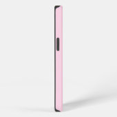Moderne Roze Rode Drieletterige Initiële Monogram iPhone Hoesje (Rechterkant)
