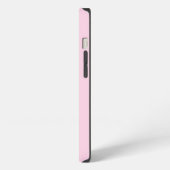 Moderne Roze Rode Drieletterige Initiële Monogram iPhone Hoesje (Linkerkant)