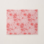 Moderne, roze rode puzzel legpuzzel (Horizontaal)