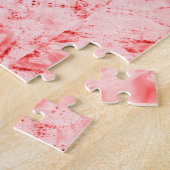 Moderne, roze rode puzzel legpuzzel (Zijkant)